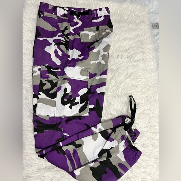 Rothco BDU Tactical Ultra Violet Camo Cargo Pants - Picture 2 of 6